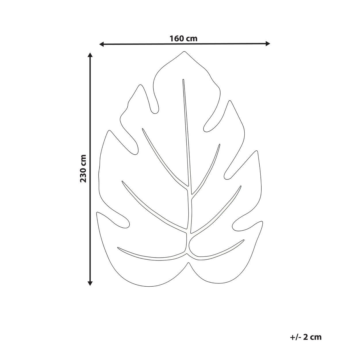 KOBEREC Krémově bílý 160/230 cm Vlna Nainital - krémová, textil (160/230cm) - Beliani