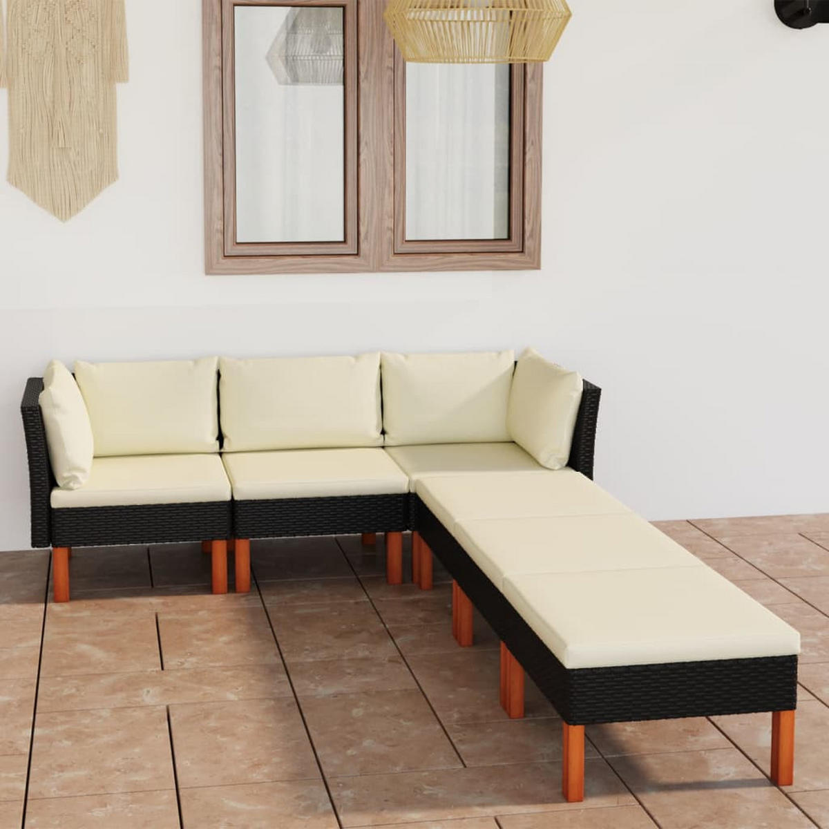 GARTENSET Reichert 6-teilig - Schwarz, Metall - Nettlife
