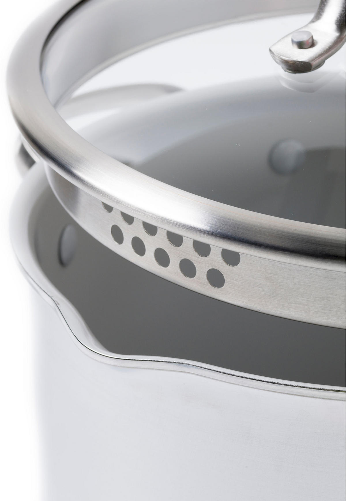 KOCHGESCHIRR-SET Venice Pro Evershine 10er Set - Silberfarben, Metall - GreenPan