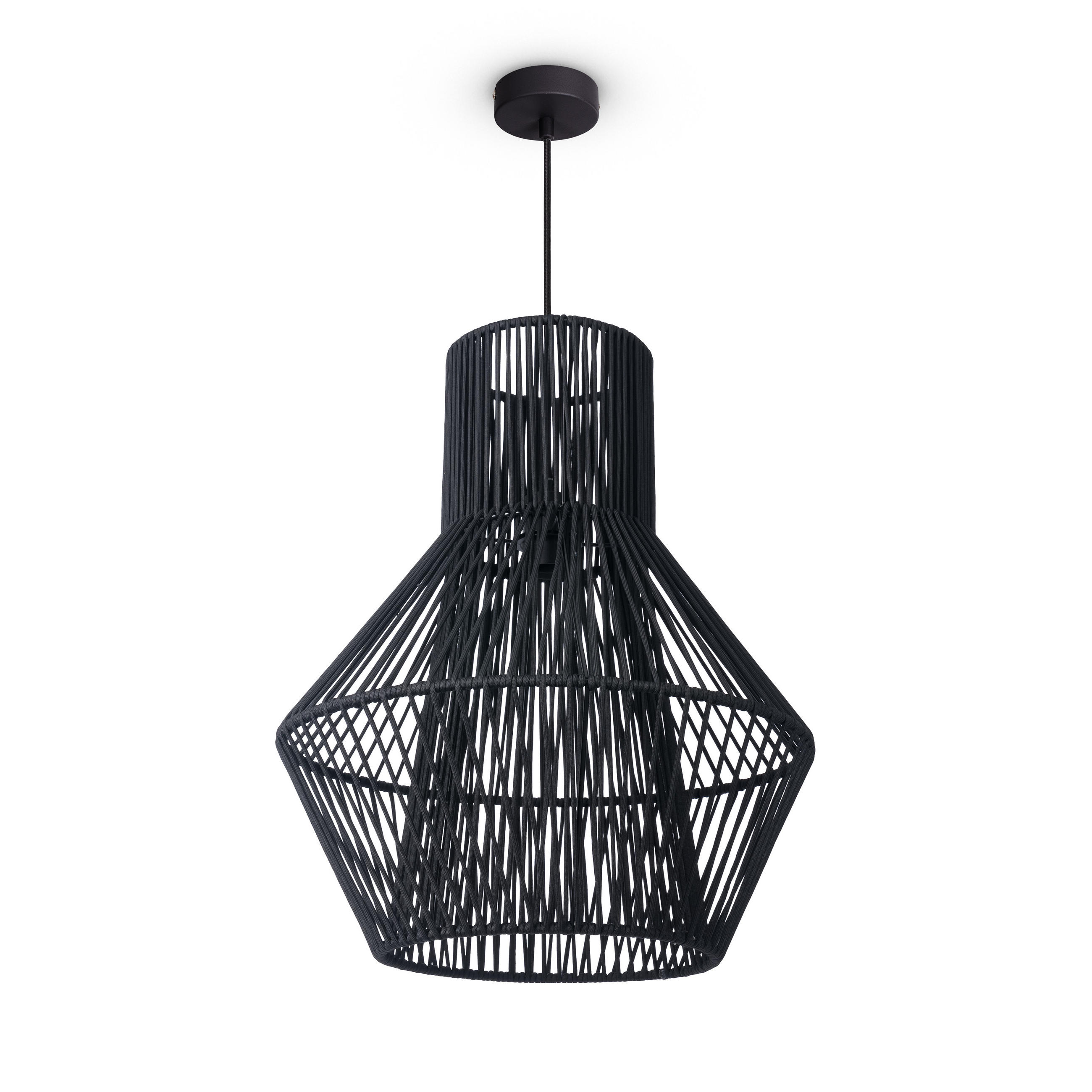 PENDELLEUCHTE Hugo Pd1 Malena - Schwarz, Metall (45/45/55cm) - Paco Home