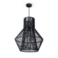 PENDELLEUCHTE Hugo Pd1 Malena - Schwarz, Metall (45/45/55cm) - Paco Home