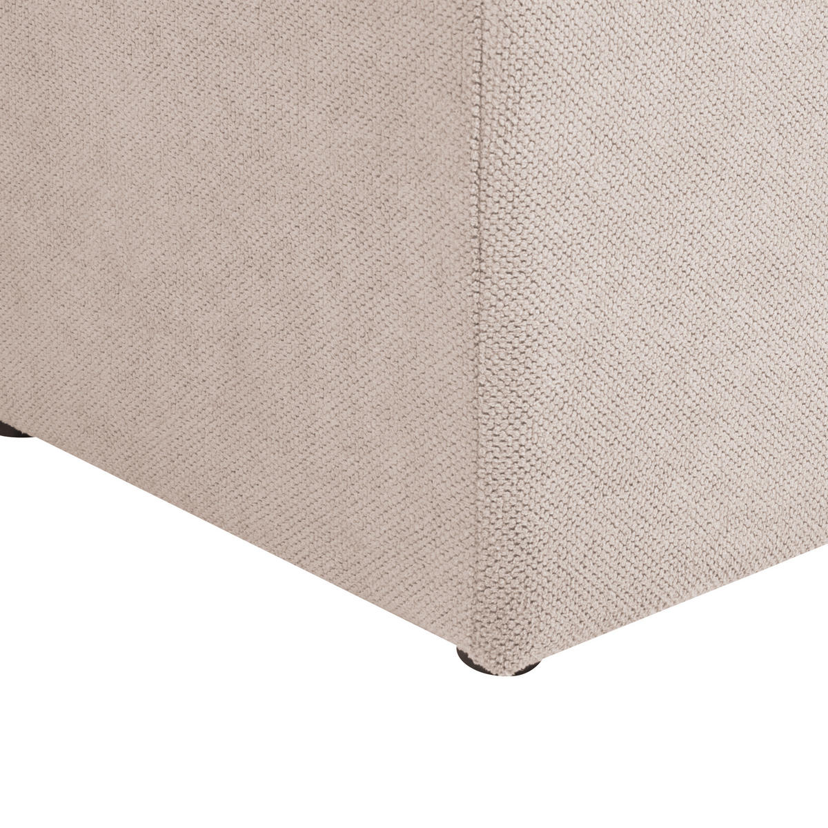 OTTOMANE mit Stauraum Stoff Taupe Orem - Taupe, Textil (100/42/40cm) - Beliani