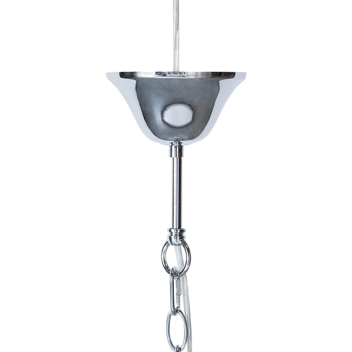 KRONLEUCHTER Locone 55/55/185 cm - Transparent, Metall (55/55/185cm) - Beliani