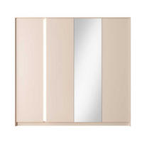 DREHTÜRENSCHRANK Dast beige 223 / 55 / 210cm - Beige, Holz/Holzwerkstoff (223/210/55cm) - Feldmann-Wohnen