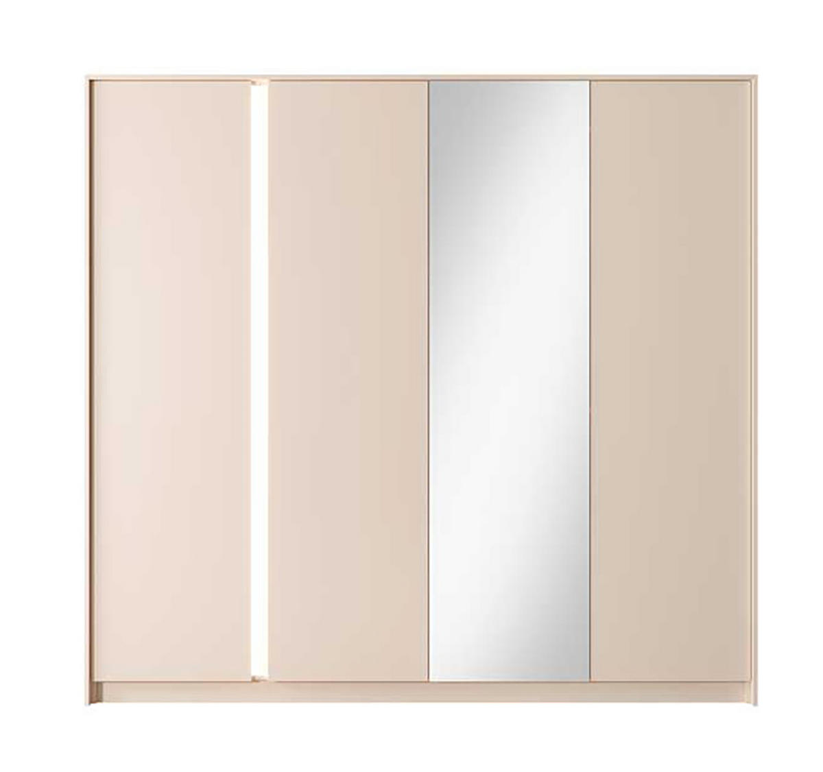 DREHTÜRENSCHRANK Dast beige 223 / 55 / 210cm - Beige, Holz/Holzwerkstoff (223/210/55cm) - Feldmann-Wohnen