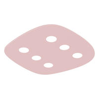 DECKENLEUCHTE - Pink, Metall (40/55/4cm) - Lumicom