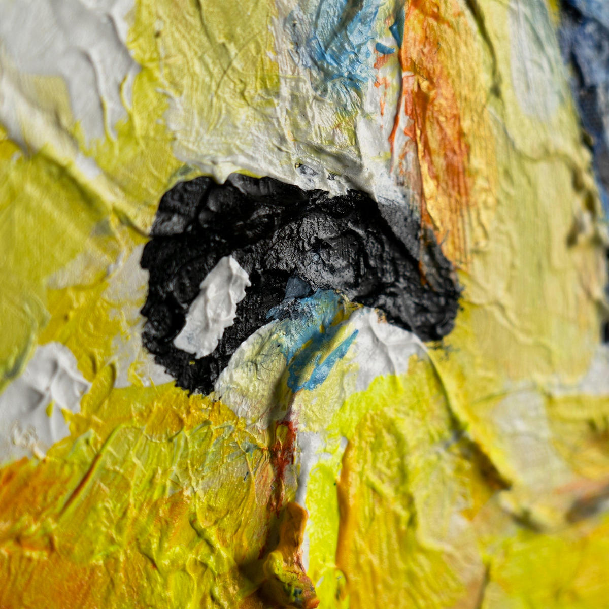 GEMÄLDE Mächtiger Adler Schattenfugenrahmen Blau 140x100 cm - Blau, Holz (140/100cm) - YS-art gallery