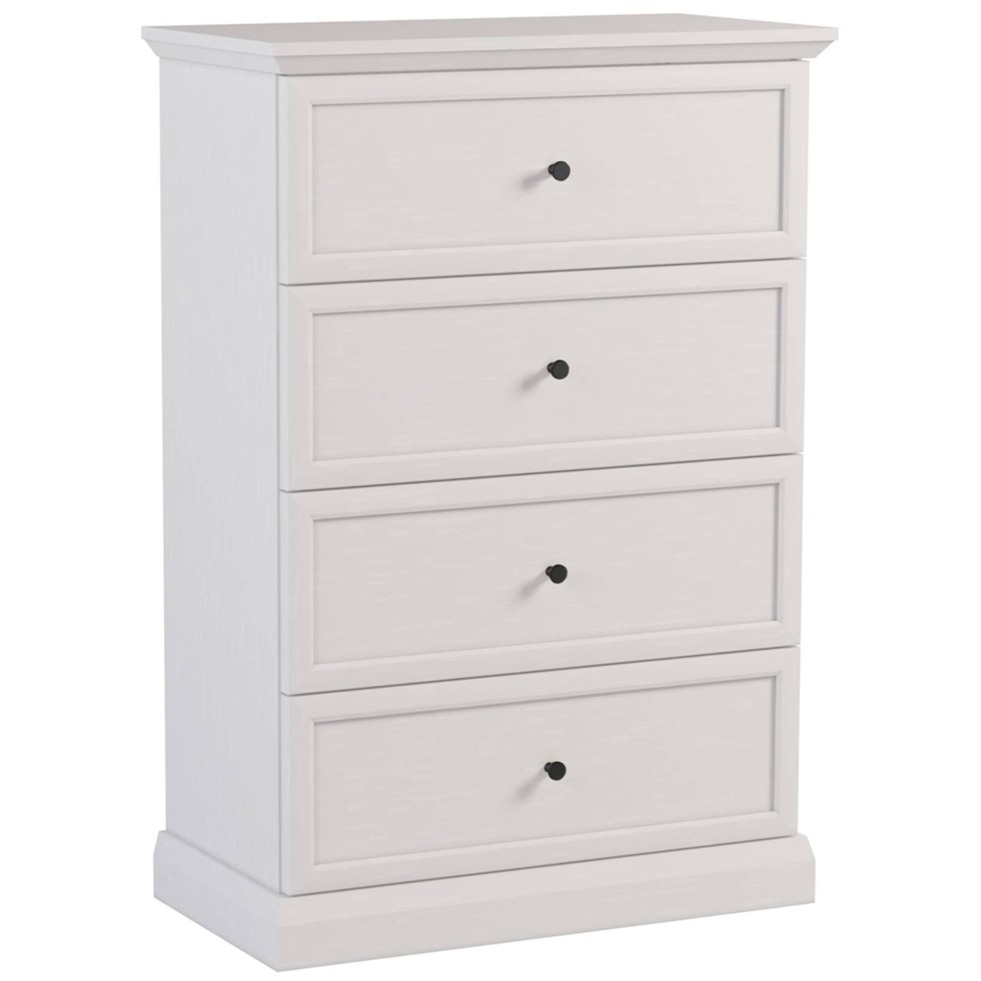 Konsimo® Kommode Weiß 76x110x40 cm