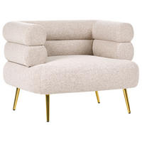 SESSEL Stoff Beige Bovik - Beige, Textil (90/68/74cm) - Beliani