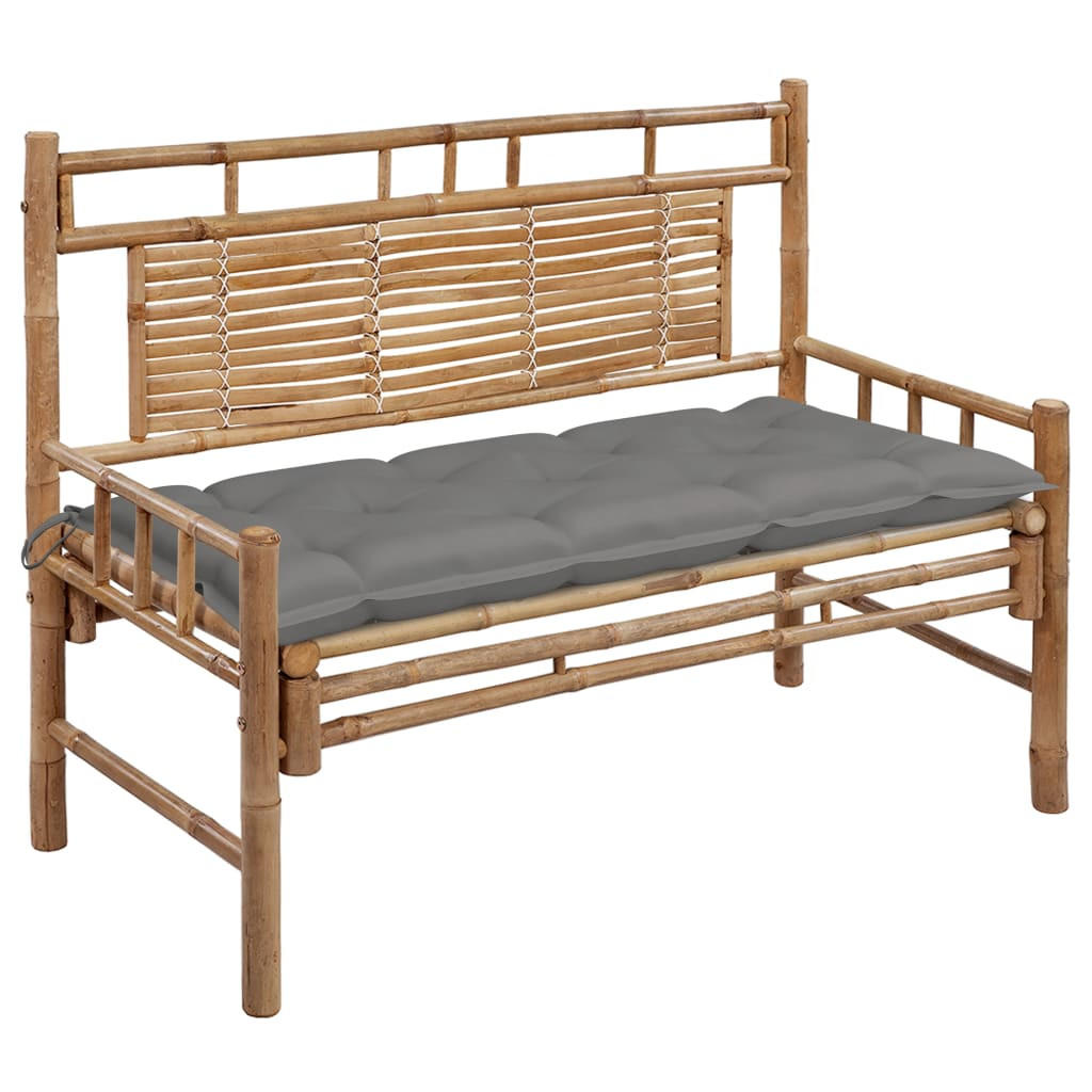 furnicato Gartenbank Grau 55x90x120 cm
