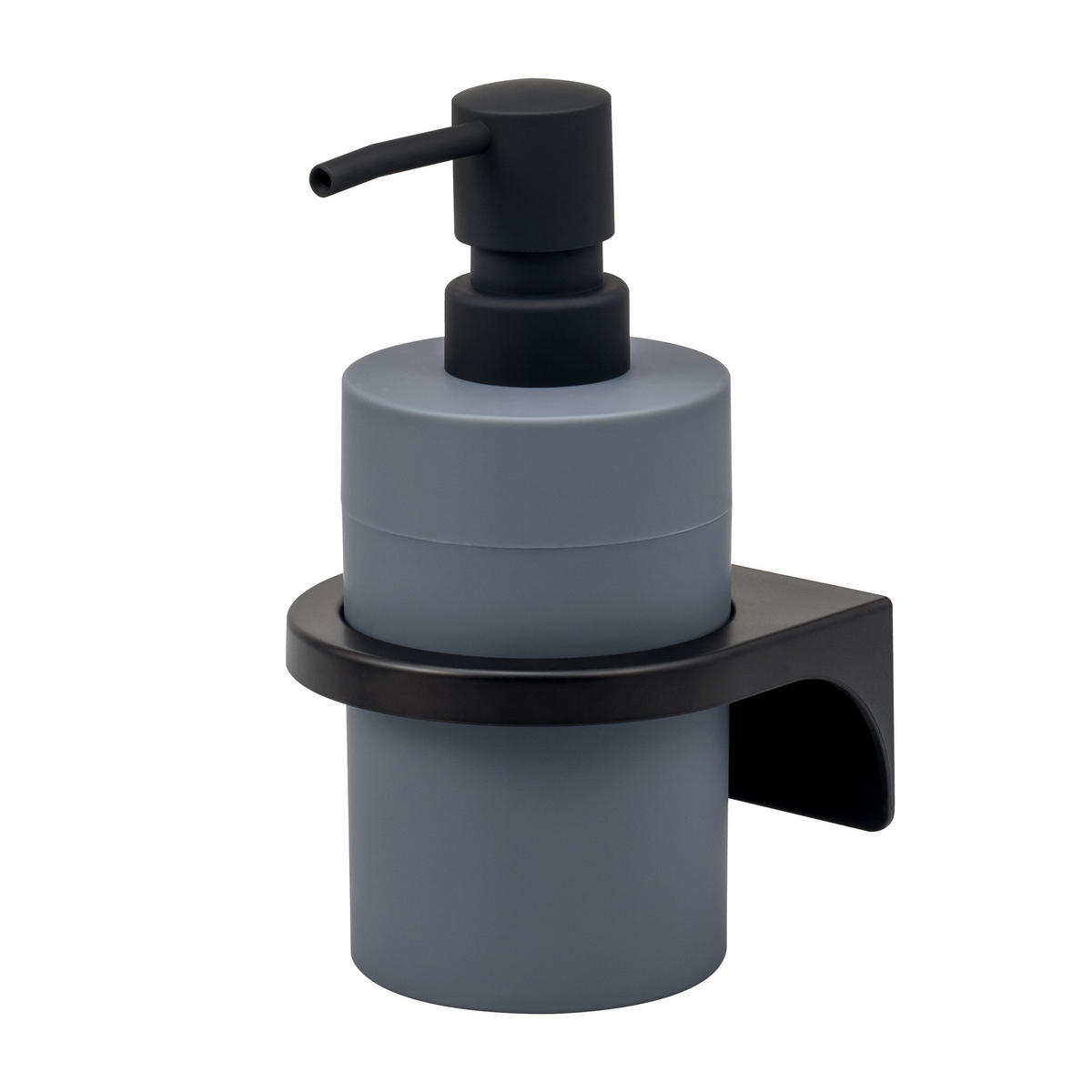 SEIFENSPENDER SAVONA Softtouch, grau, rund - Grau, Kunststoff (9/16/10.5cm) - bremermann