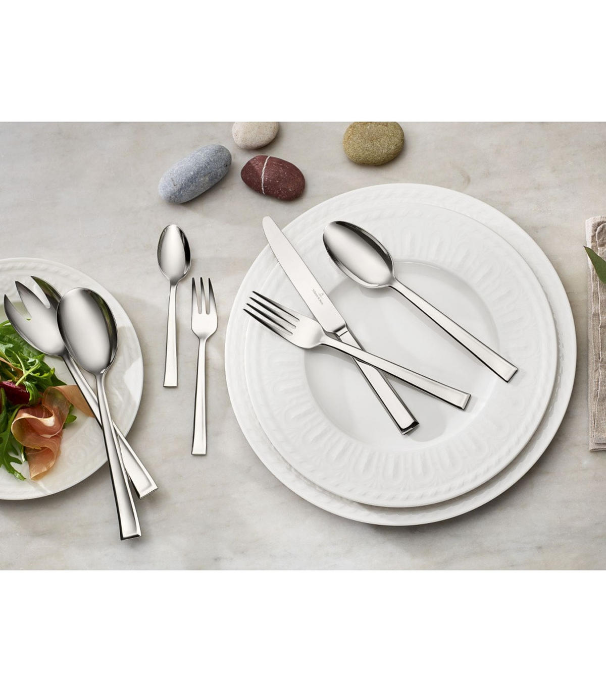 TAFELBESTECK Victor silber 68er Set - Silberfarben, Metall - Villeroy & Boch