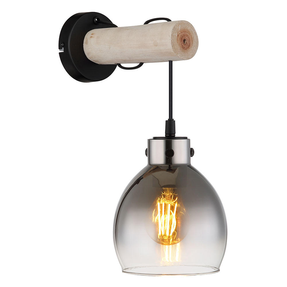 Globo Lighting Wandleuchte Schwarz 15x33x24 cm