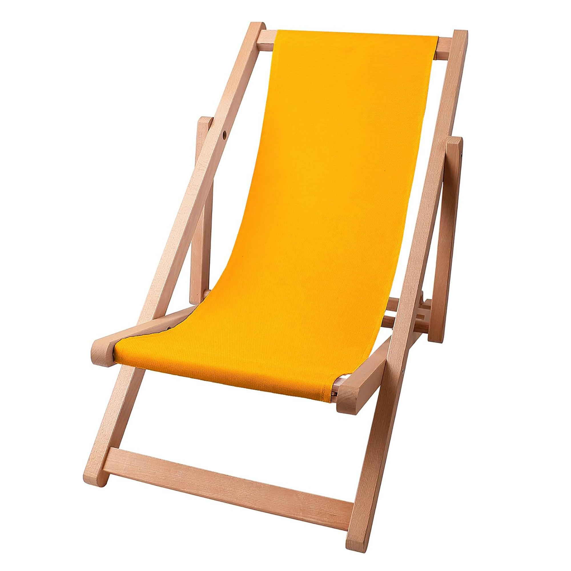 LIEGESTUHL Kinder, Mango, 78/36/59 cm, Buche/Polyester - Orange, Holz (36/59/90cm) - Dreamroots
