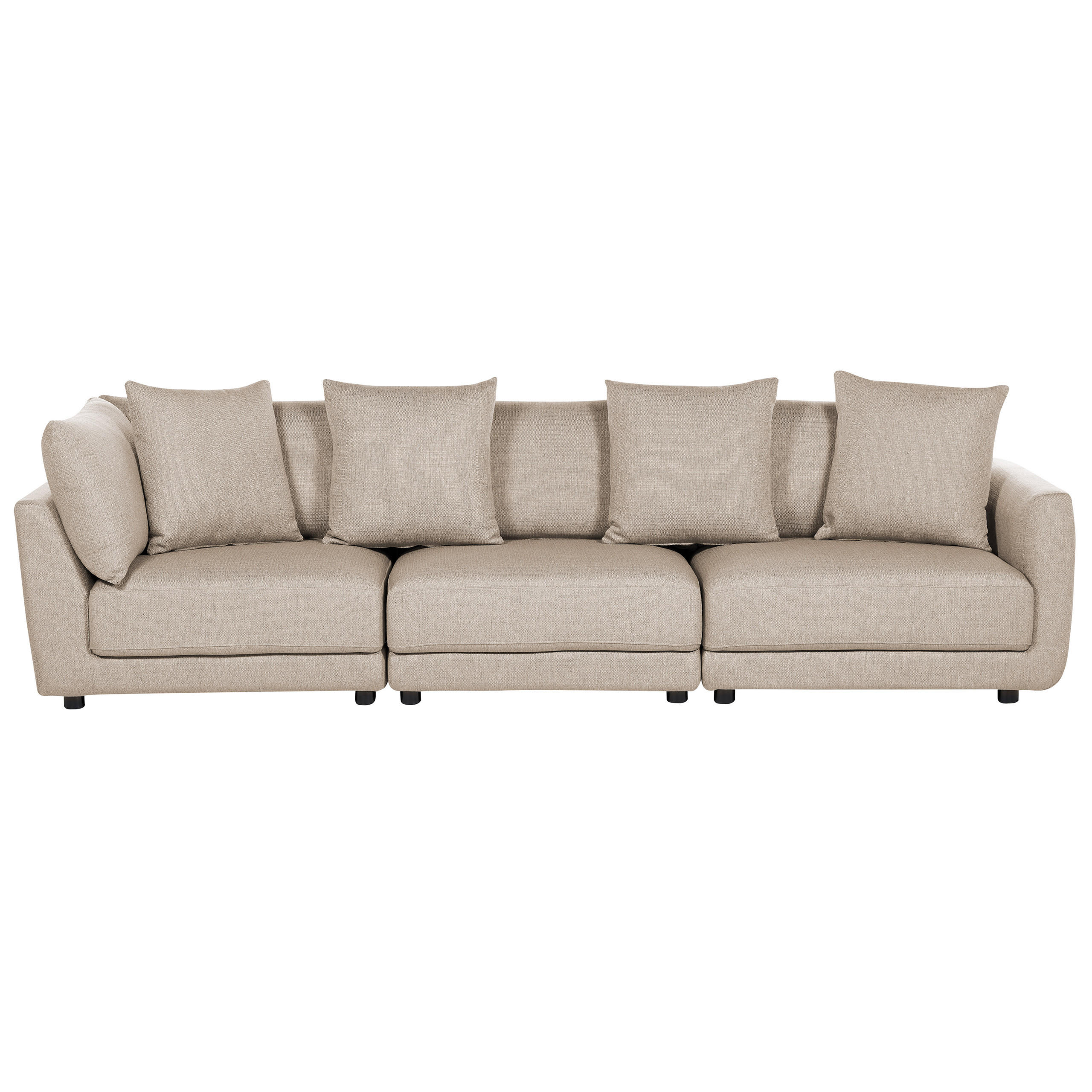 3-SITZER-SOFA beige Sigtuna - Beige, Textil (300/86/102cm) - Beliani