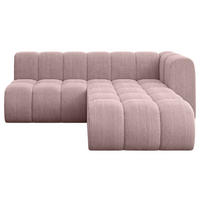 ECKSOFA modulares Sofa Darnel-L1 - 205x177x70 cm Rosa - Rosa, Holzwerkstoff/Textil (205/177cm) - ALTDECOR