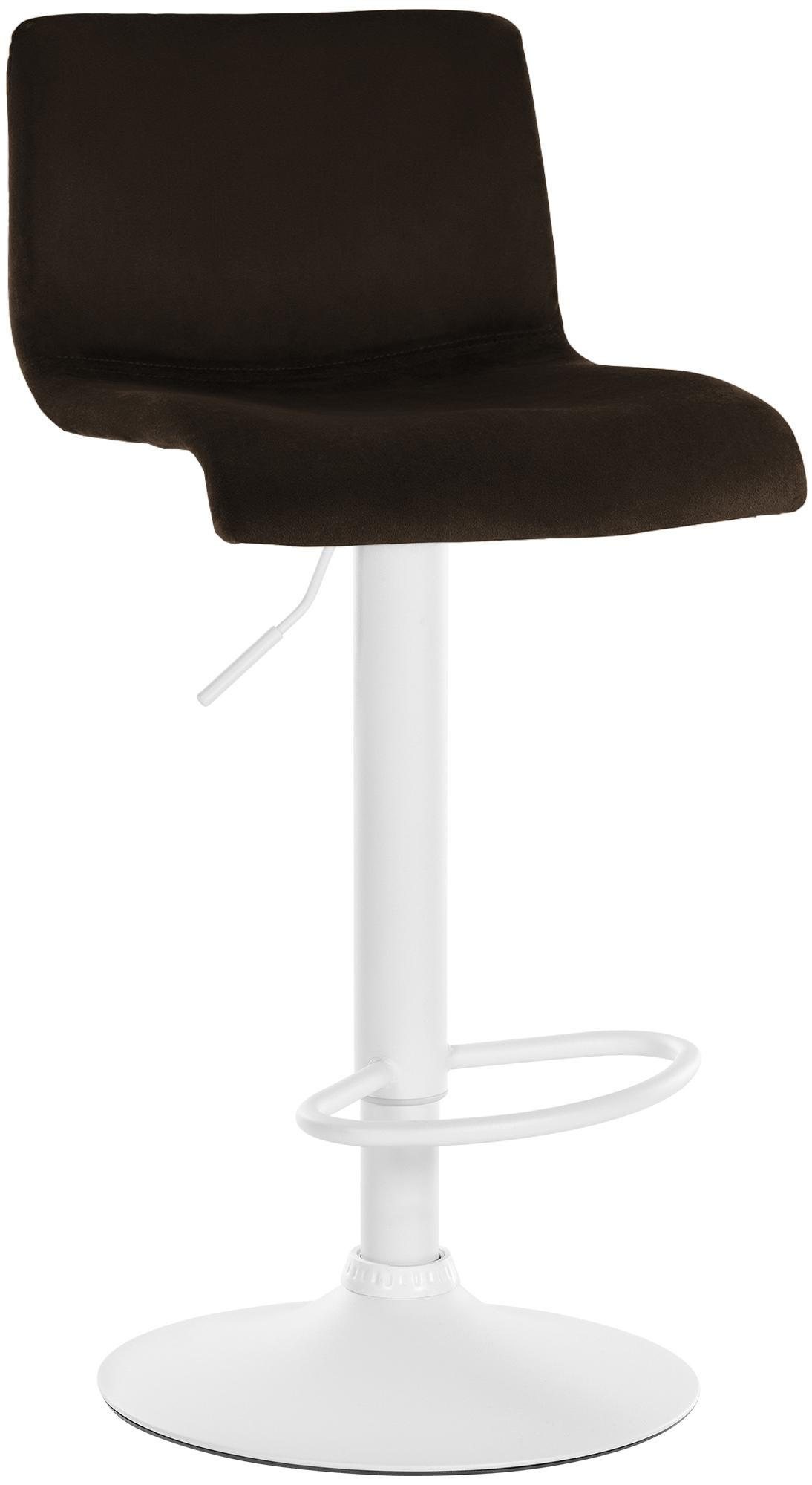 BARHOCKER Samt Braun - Braun, Textil (39/83/36cm) - CLP