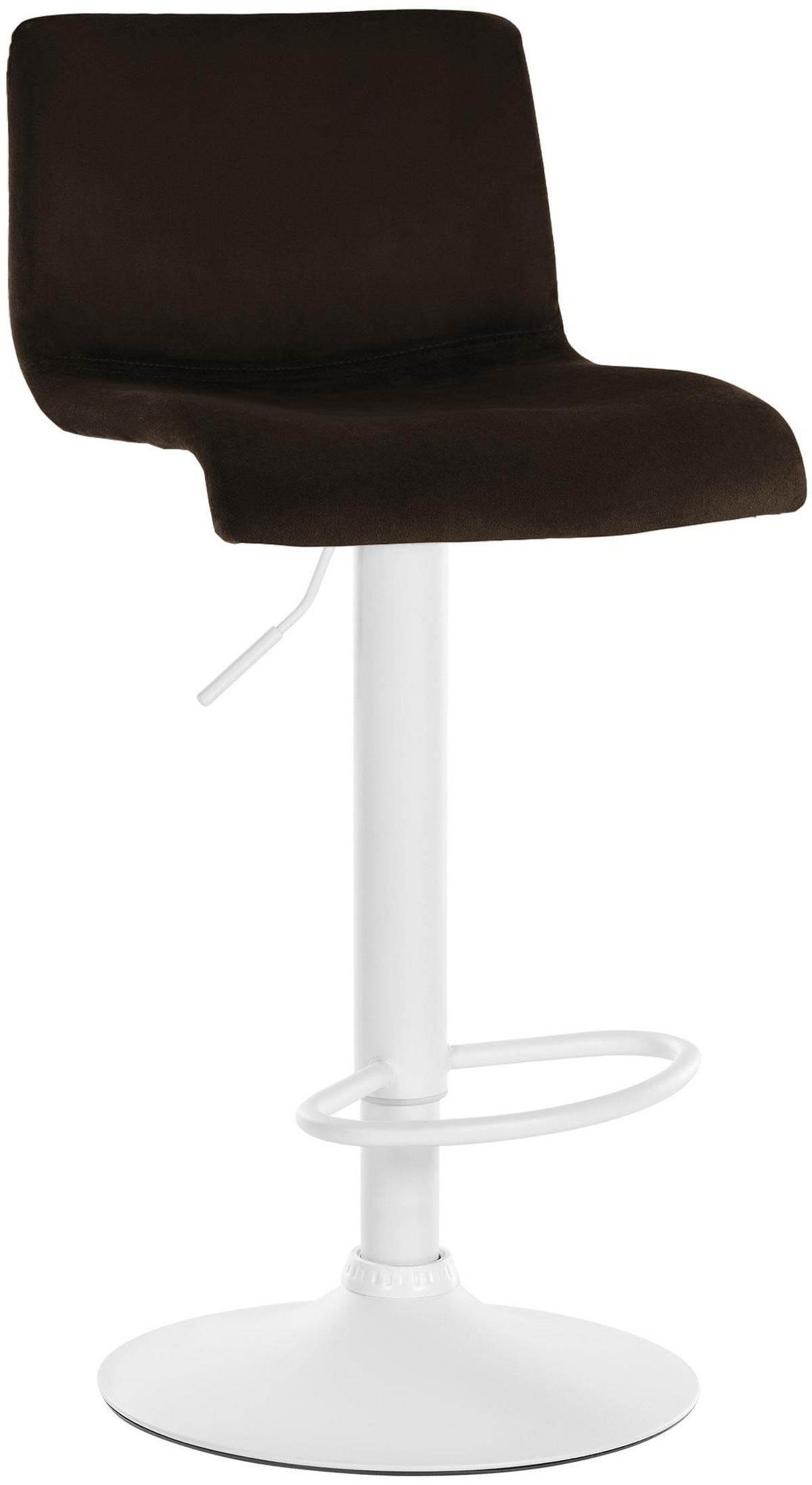 BARHOCKER Samt Braun - Braun, Textil (39/83/36cm) - CLP