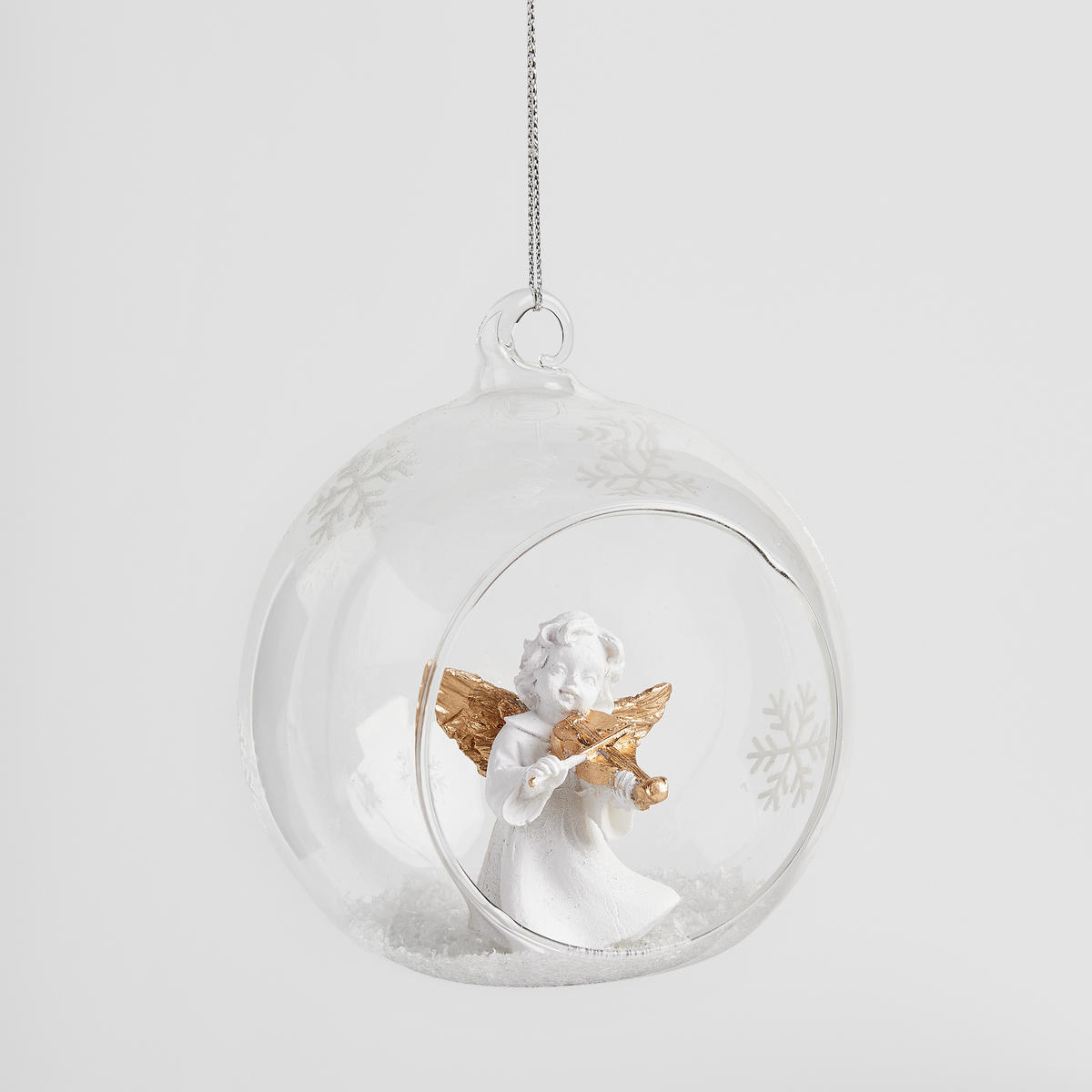 WEIHNACHTSKUGEL Glas CELESTIO, Ø100 mm, Transparent, Christbaumkugeln, Weihnachtsdeko Xmas, Christmas Deko - Transparent, Glas (10/10/10cm) - home&you