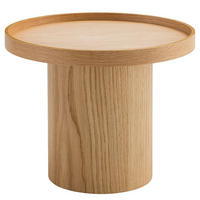 BEISTELLTISCH - Echtholzfurnier - Eichefarben, Holzwerkstoff (50/50/40cm) - home24