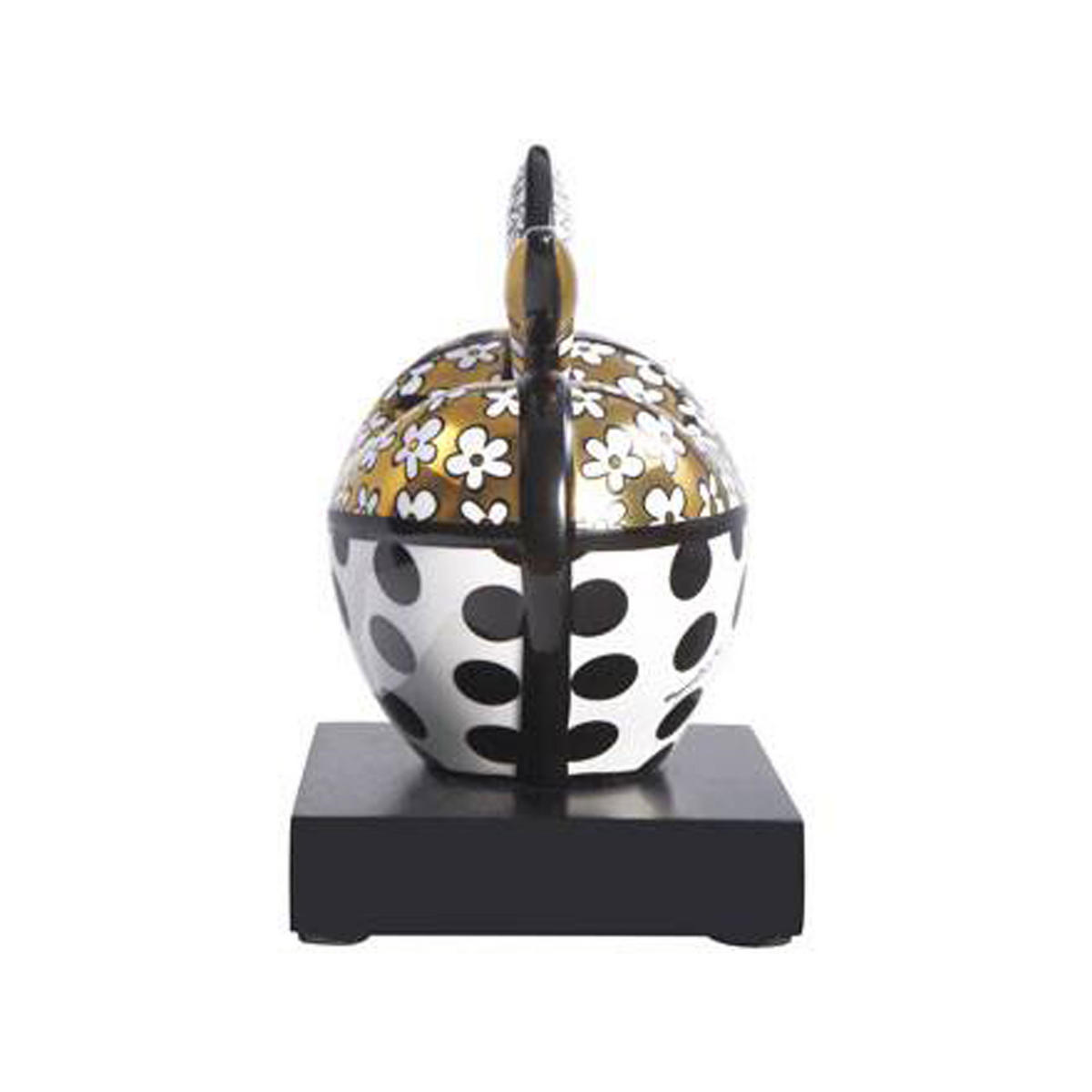 DEKOFIGUR Romero Britto Golden Big Apple, Porzellan - Multicolor, Keramik (11/18/14cm) - Goebel