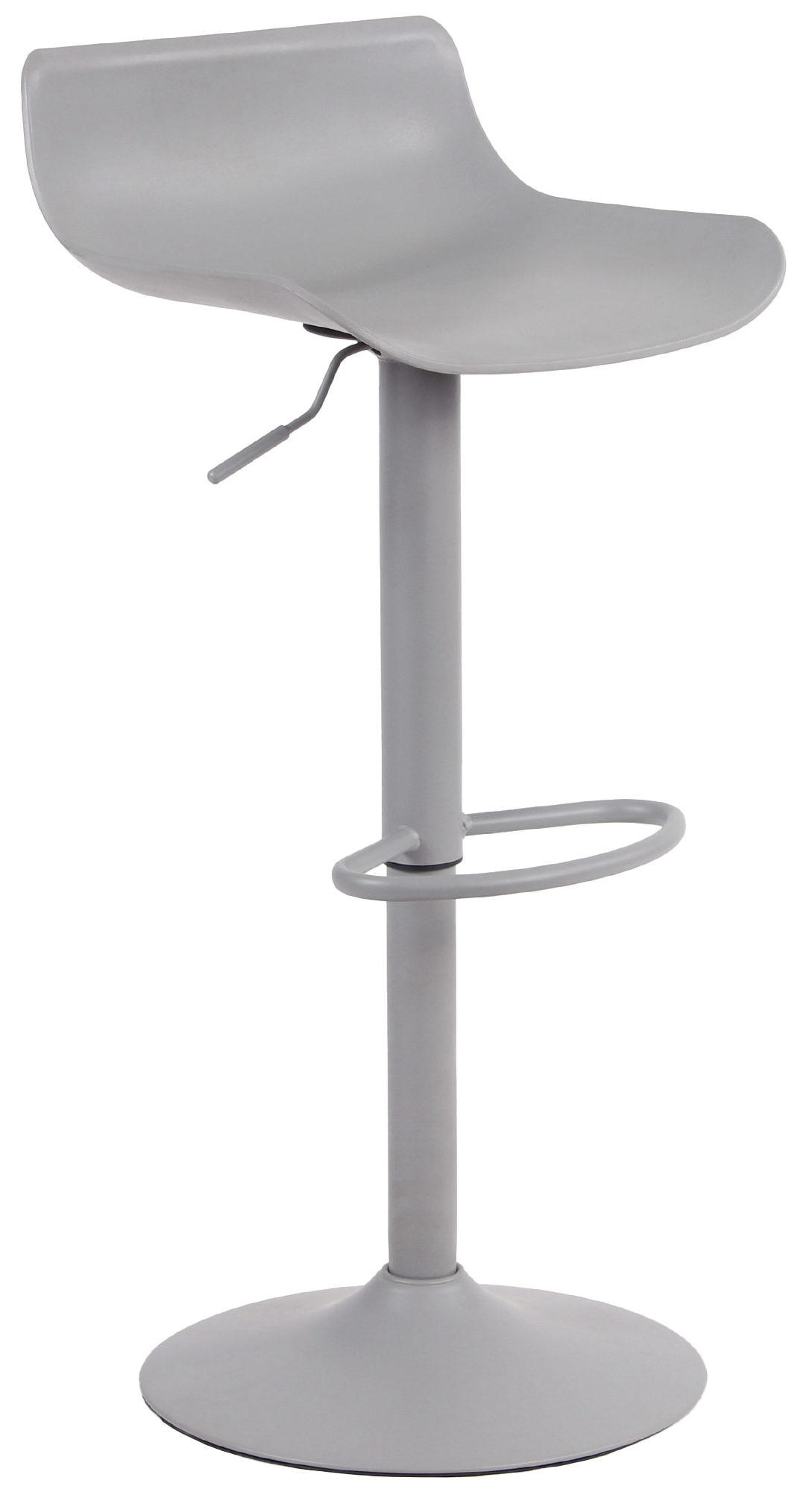 BARHOCKER Kunststoff grau - Grau, Kunststoff/Metall (43/69/44cm) - CLP
