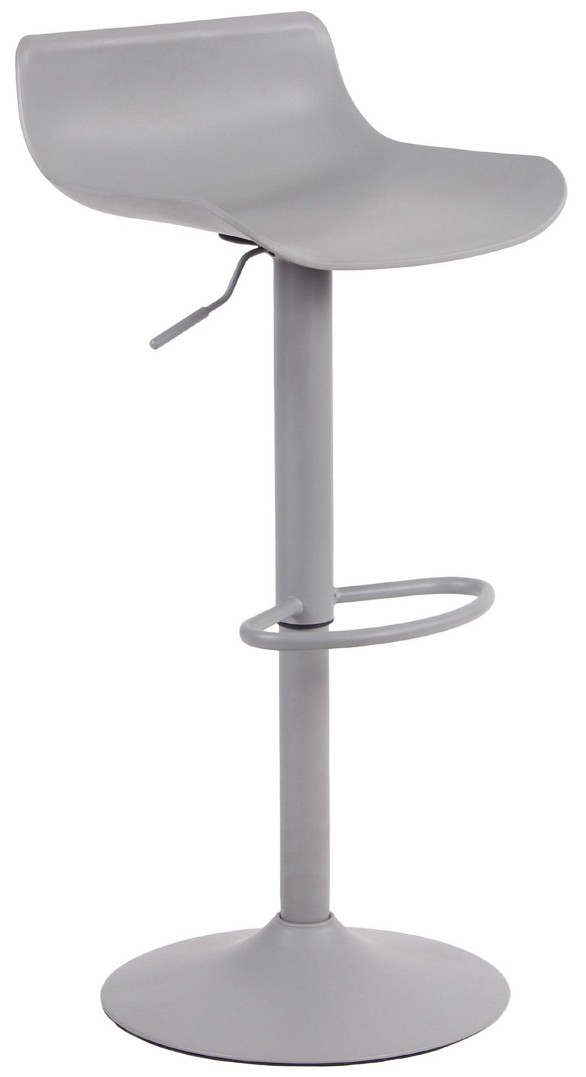 BARHOCKER Kunststoff grau - Grau, Kunststoff/Metall (43/69/44cm) - CLP