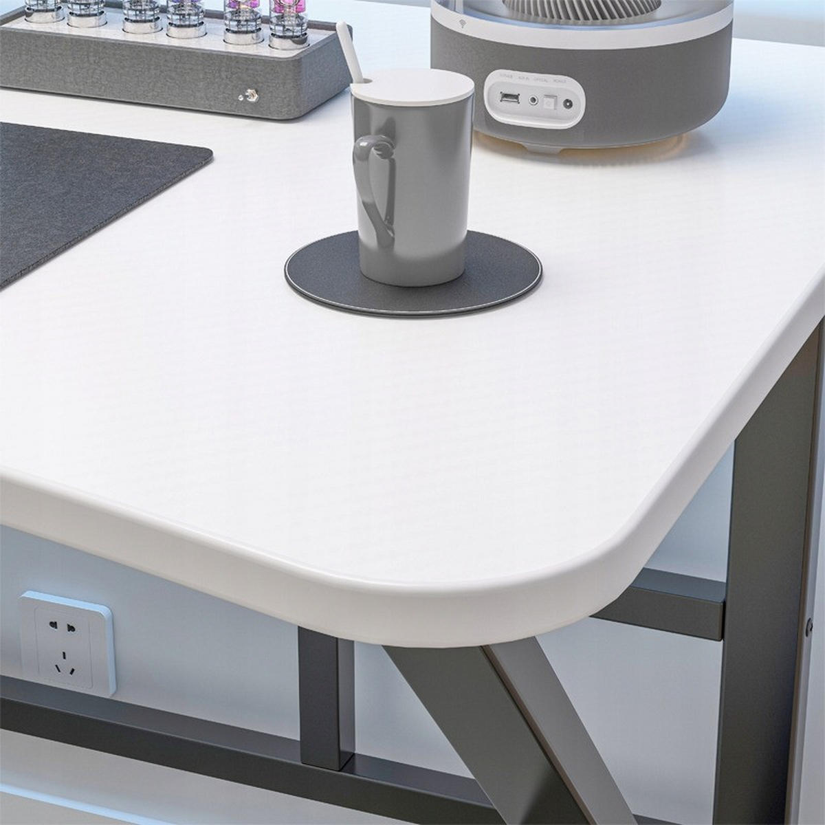 SCHREIBTISCH, weiß 120/60/75cm - Weiß, Holzwerkstoff (60/120/75cm)