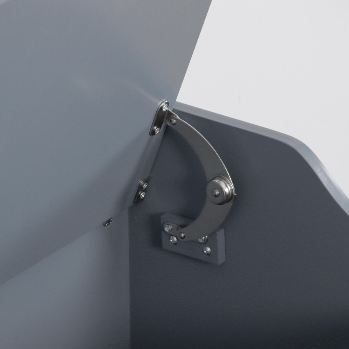 WÄSCHETRUHE - Grau, Holzwerkstoff (56/53/36cm) - Relaxdays