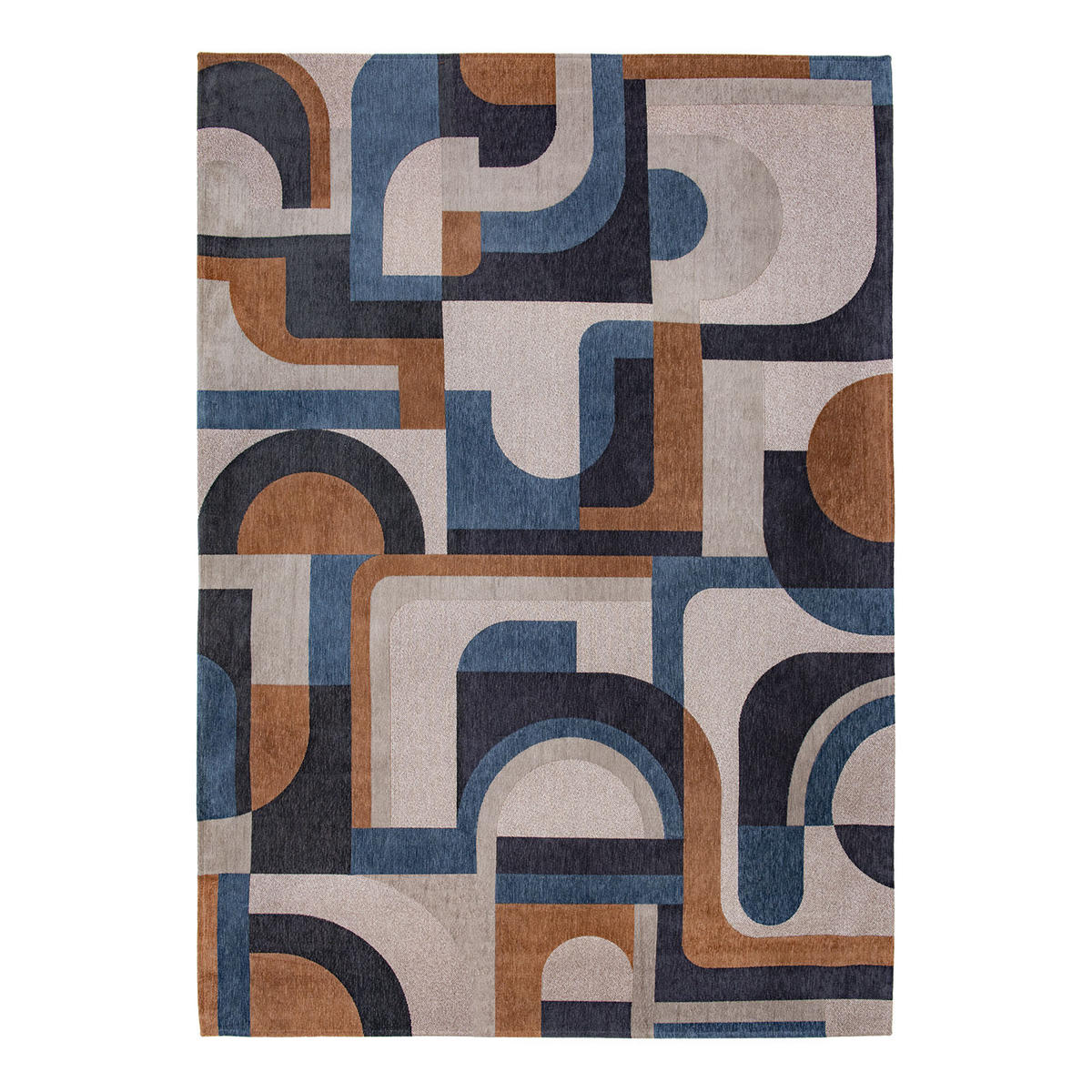 TEPPICH Camel Blue Nuance 170/240 cm - Braun, Textil (170/240cm) - Louis De Poortere