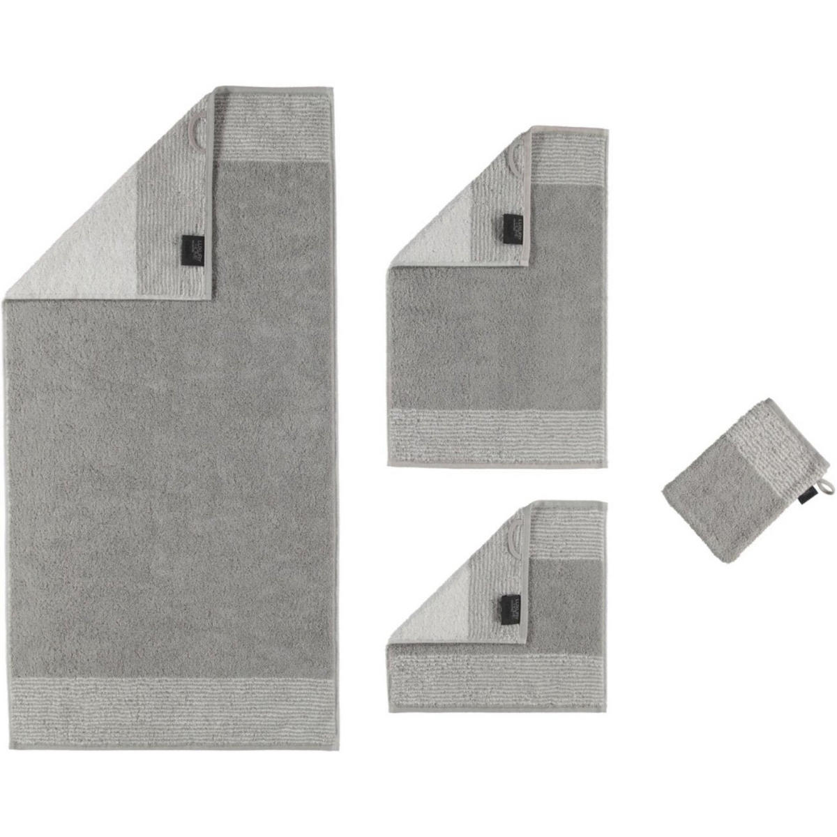 SEIFTUCH LUXURY HOME TWO-TONE 590 NACHTBLAU - 10 - Blau, Textil (30/30cm) - Cawoe