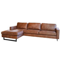 ECKSOFA VILNIUS Braun Kunstleder - Dunkelbraun/Schwarz, Leder/Textil (286/170cm) - KAWOLA