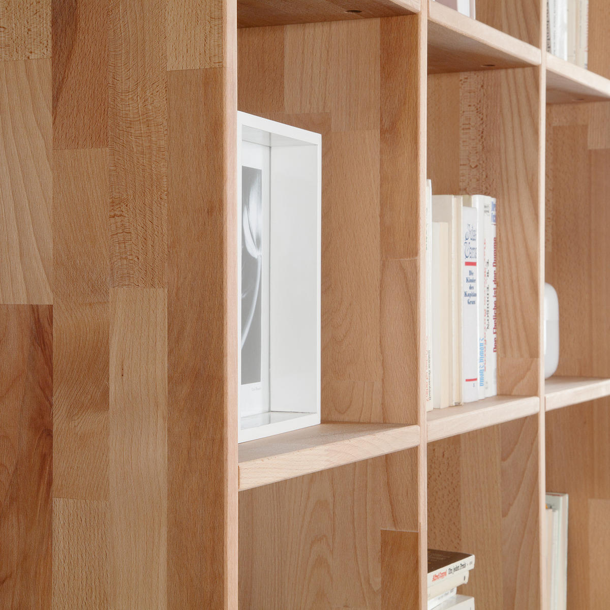 REGAL - Massivholz - Kernbuche, Holz (186/186/35cm) - home24