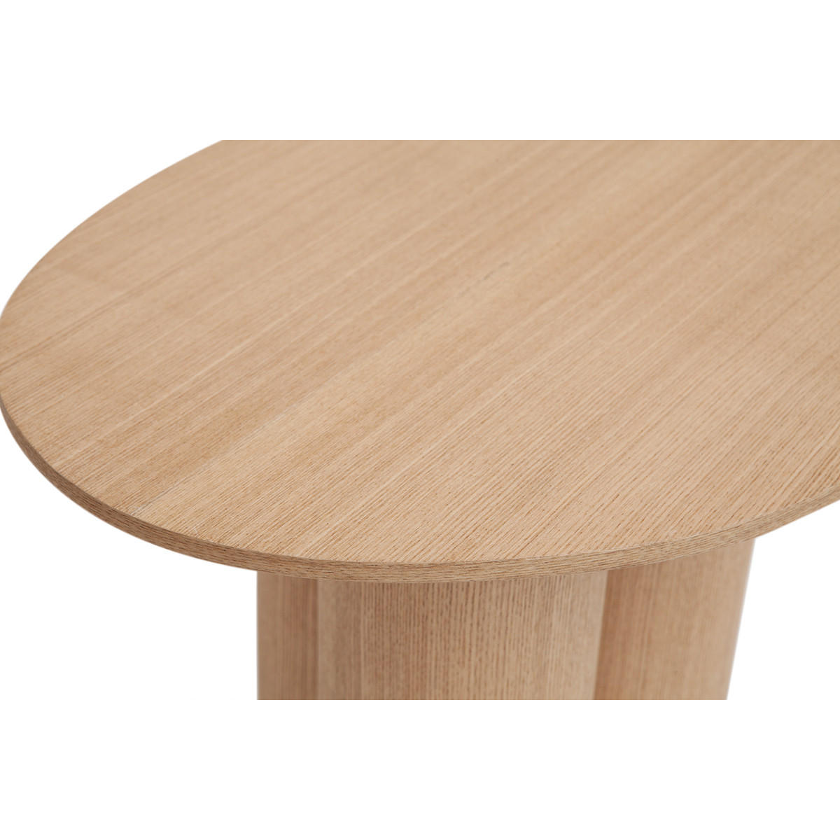 BEISTELLTISCH Helles Holz HOLLEN - Grün, Holz (44.5/35.5/48.5cm) - Miliboo