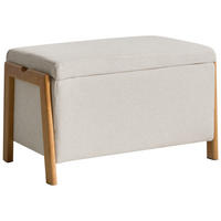 BANCĂ bej Edland - maro/bej, material textil (75/44/43cm) - Beliani
