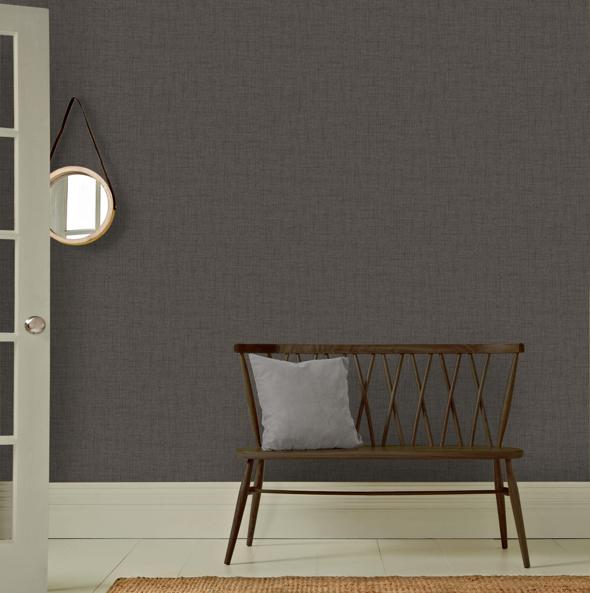 VLIESTAPETE Matt Textil Warm Grau - Grau, Papier/Kunststoff (52/1000cm) - Superfresco Easy