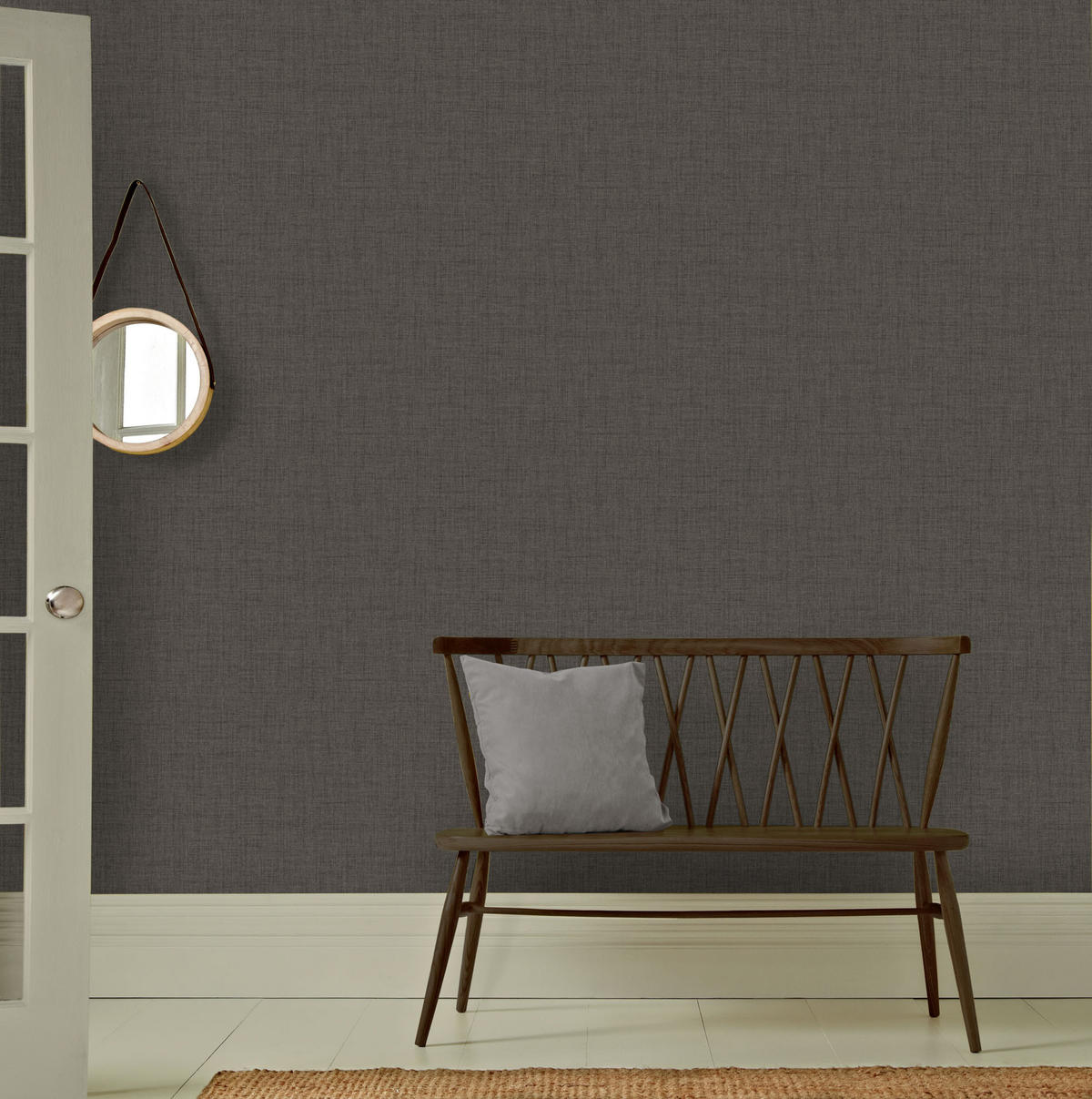 VLIESTAPETE Matt Textil Warm Grau - Grau, Papier/Kunststoff (52/1000cm) - Superfresco Easy