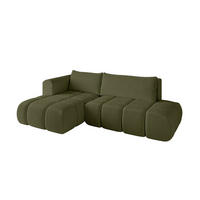 ECKSOFA Ottomane Links CLOUD-L 289x180x40 Grün Bouclé - Grün, Holzwerkstoff/Kunststoff (180/289cm) - ALTDECOR