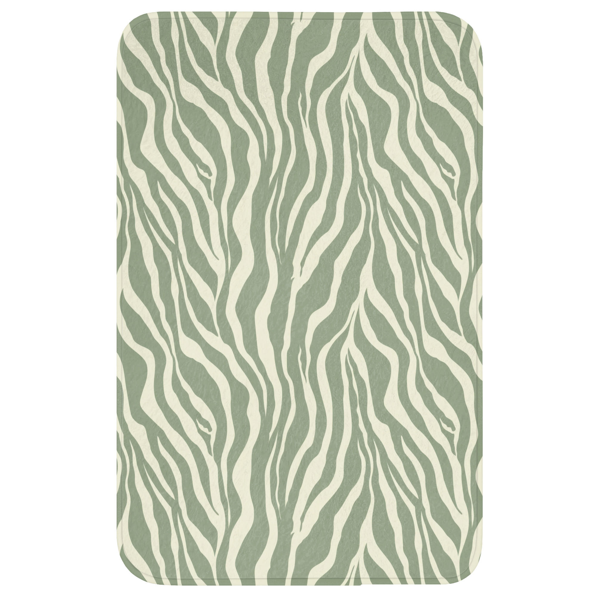 OnlyWow WC PŘEDLOŽKA Zebra - Motiv - zelená 50x80 cm