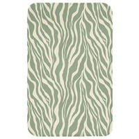WC PŘEDLOŽKA Zebra - Motiv - zelená 50x80 cm - šalvějově zelená, textil/plast (50/1cm) - OnlyWow