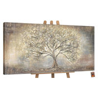GEMÄLDE Goldbaum auf Keilrahmen 140x70 cm - Goldfarben, Holz (140/70cm) - YS-art gallery
