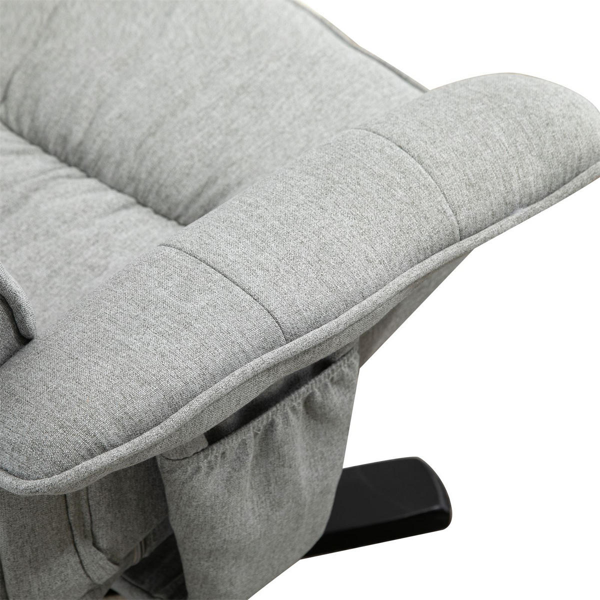 RELAXSESSELSET CHARLY - Schwarz/Grau, Textil (76/87/61cm) - IDIMEX