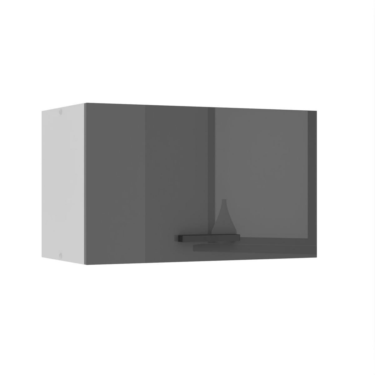 HÄNGESCHRANK SGP 60 cm, mit 1 Tür, Silber Hochglanz - Silberfarben, Holz (60/36/29.6cm) - B BELINI GROUP