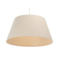 HÄNGELEUCHTE Beige 50/25 cm - Beige, Kunststoff (50/1/25cm) - ONZENO