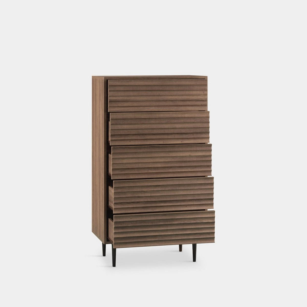 SCHUBLADENSCHRANK Evoke Walnuss 65 cm x 118 cm - Walnussfarben, Holzwerkstoff (65/118/40cm) - Klast Home