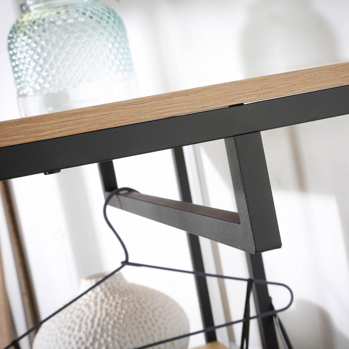 KLEIDERSCHRANK mit Regalen und Ablagen 2 TÃ¼ren 90/40/167 cm - Eichefarben, Holzwerkstoff (40/167/90cm) - Calicosy