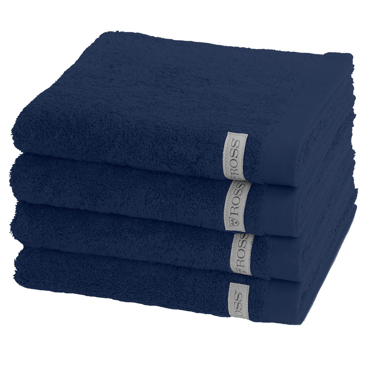 HANDTUCH Sinfonie 4er-Set - Blau, Textil (50/100cm) - Ross