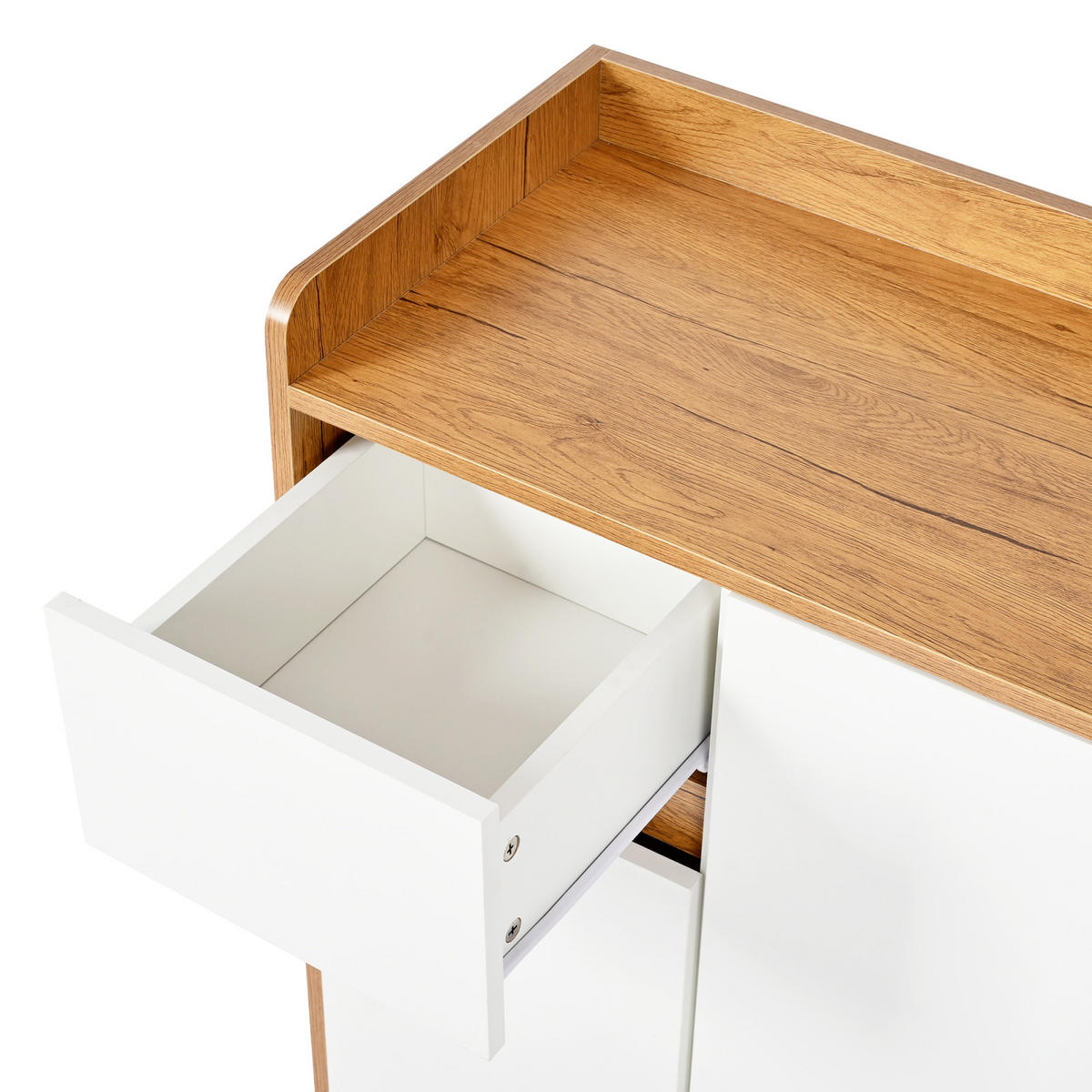 SCHUHKOMMODE Sideboard 90x35x99 cm mit verstellbaren Einlegeböden - Braun, Holz (90/99/35cm) - PARAFTA HOME