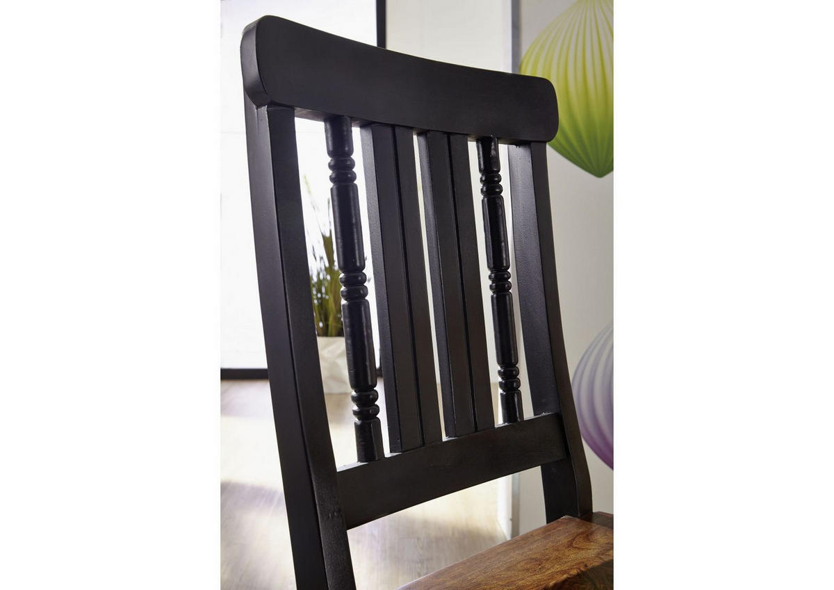 STUHL Massivholz 45 x 45 x 98 cm braun NEW BOSTON #120 - Braun, Holz (45/98/45cm) - Massivmoebel24