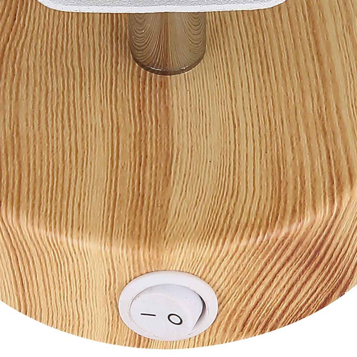 LED WANDLEUCHTE Holz-Optik Weiß - Weiß, Holz (15/18.5/18.5cm) - Globo Lighting